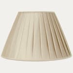 Douppion Putty Silk Box Pleated Lampshade