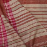 Antique Uzbek Woven Silk Shawl with Burnt Siena Tones