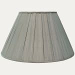 Bespoke SFJ Blue Orr Changeant Silk Box Pleated Lampshade