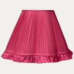 Douppion Bubblegum Silk Scallop Lampshade