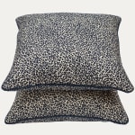 Pierre Frey Le Manach Mini Leopard Indigo with Piping