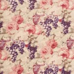 Rosevine Purple Pink On Beige