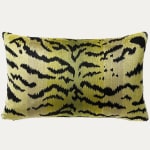 Scalamandre Tigre Greens and Black Cushion