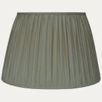 Crushed Pea Faille Lugano Silk Pembroke Lampshade