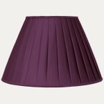 Douppion Plum Silk Box Pleated Lampshade