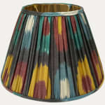 Handwoven Multicoloured Silk Ikat Lampshade