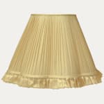 Citron Monotones SFJ Silk Scallop Lampshade