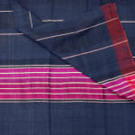 Vintage Turkish Blue/Purple Striped Silk Shawl