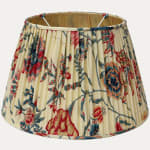 Pierre Frey Braquenie Saint Leger Bleu Handsewn Gathered Lampshade