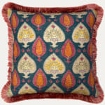 Warner Textile Archive Persia Maroon Decorative Cushion