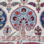 Sensational Vintage Hand-embroidered Floral Silk Suzani