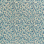 English Oakleaf Bright Blue On Beige