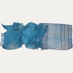 Uzbek Azure Blue Silk Shawl