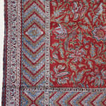 Block Printed Kalamkari with Pen Work on Cotton