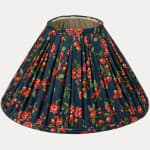 Decors Barbares Sarafane Indigo Coolie Lampshade with Silk Lining