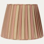 Claremont Faille Rayee Rose Silk Knife Pleated Handsewn Lampshade