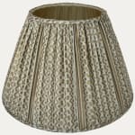 Fortuny Tapa Stripe in Old Gold & White Lampshade