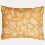 Antoinette Poisson Indienne Ocre Cushion with Fabric Both Sides