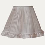 Lilac Faille Lugano Silk Scallop Lampshade