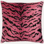 Floren, 56x56cm 22x22in Scalamandre Zebras Petite Design in Yellow Decorative Cushion