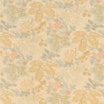 Wheat Flower Blue Mustard On Beige