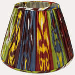 Handwoven Multicoloured Silk Ikat Lampshade