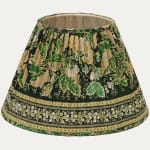 Decors Barbares Dans le Foret Green Lampshade with Silk Lining