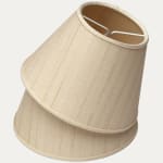 John Boyd Criollo Off White Horsehair Lampshade with Cream Linen Lining