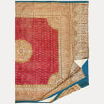 An Indian printed or hand blocked cotton Kalamkari