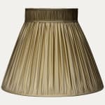 Douppion Almond Silk Collar Top Lampshade