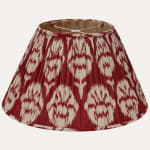 Robert Kime Red Carnation Ikat Lampshade with US Fittings