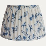 Bennison Chinese Paper Mono Blue on Fine Oyster Linen Handsewn Lampshade