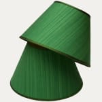 John Boyd Criollo Green Horsehair Lampshade with Silk Trim