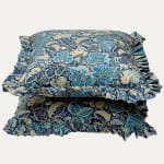 Decors Barbares Dans le Foret Blue Decorative Cushion with Frill