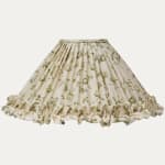 Nicholas Herbert Toiles de Rosa Green Handsewn Coolie Lampshade