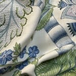 Kalamkari Lime Cornflower