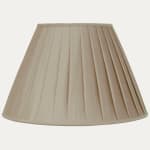 Oyster Faille Hamilton Silk Box Pleated Lampshade