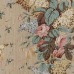 Lilac and Rose Green Linen