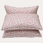 Warner Textile Archive Ada Rose Decorative Cushion with Ecru Piping