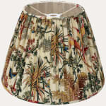 Braquenié Papillons Exotiques Fond Creme Handsewn Pendant Lampshade