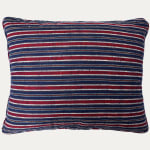 Squaretangular Plaid and Striped Antique Anatolian Textile Cushions