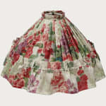ean Monro Willa Handblock Fabric Pendant Lampshade with Skirt