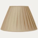 Champagne Taffetas Silk Box Pleated Lampshade