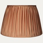 Douppion Cantaloupe Silk Pembroke Lampshade
