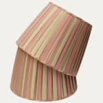 Claremont Faille Rayee Rose Silk Knife Pleated Handsewn Lampshade