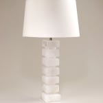 Rock Crystal Column Table Lamp