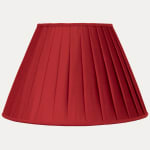 Douppion Ruby Silk Box Pleated Lampshade