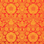 St Margaret Brocade Red Gold