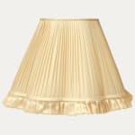 Douppion Cream Silk Scallop Lampshade