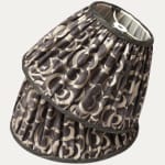 Fortuny Nuvole Black and Silvery Gold Handsewn Gathered Lampshade